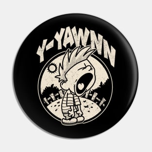Drawing retro Vintage 80s and 90s yawned widely Pin
