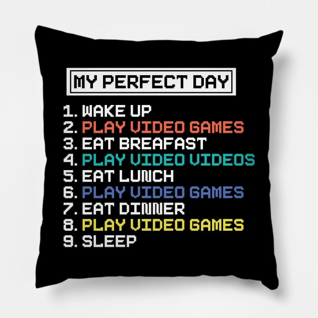 My Perfect Day Pillow by Hip City Merch