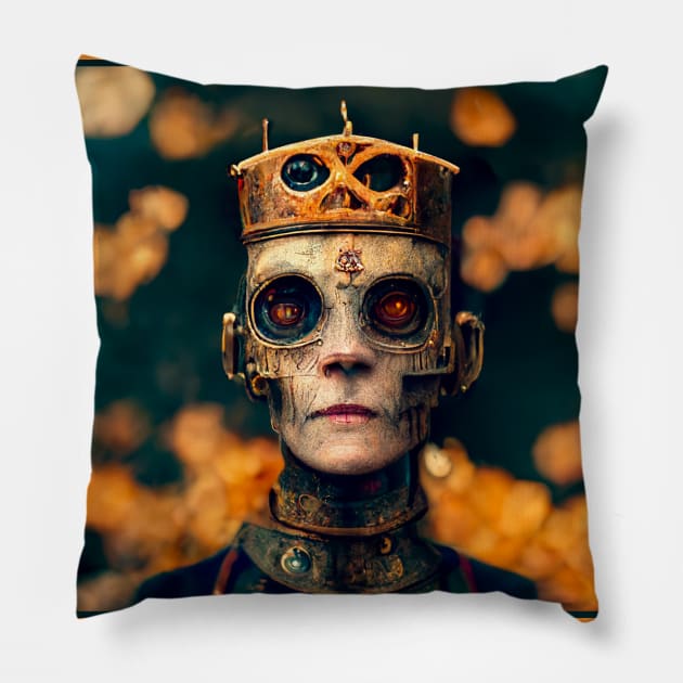 Steam Punk Queen Pillow by orange-teal