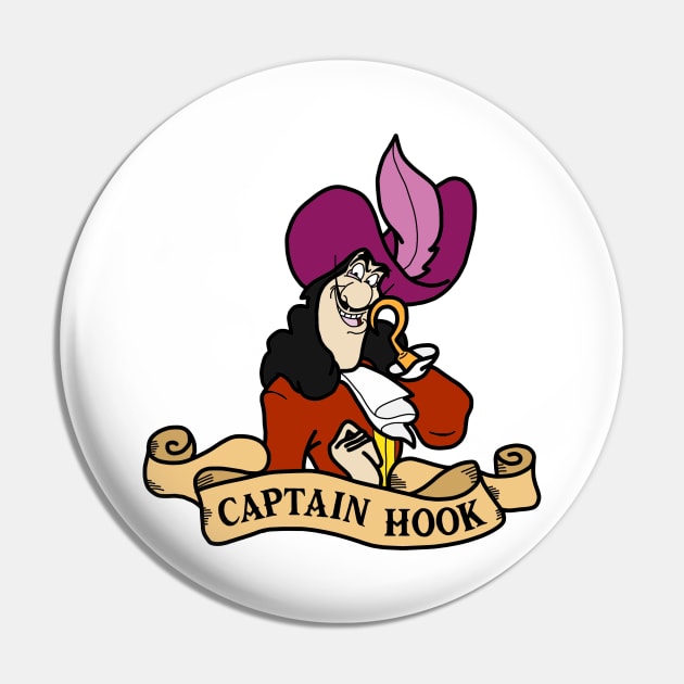 SimplePeteDoodles Captain Hook Pin