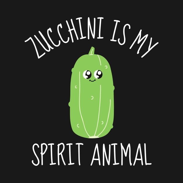 Zucchini Is My Spirit Animal Funny by DesignArchitect