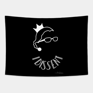 RBG I dissent Minimalist Tapestry