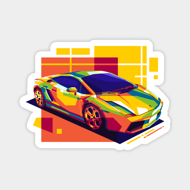 Gallardo Lamborghini Magnet by wpaprint