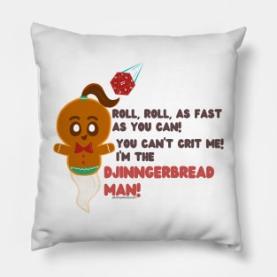 Critmas Djinngerbread Man // D20 Pillow