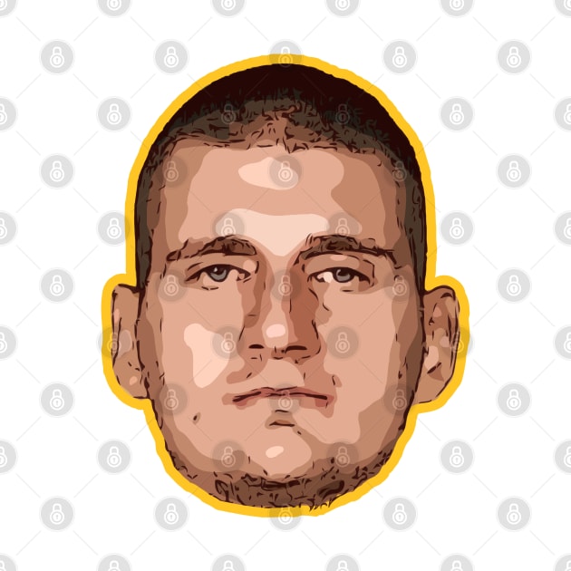 Nikola Jokic Denver Nuggets by Playful Creatives