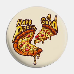 Flavorful Pizza Art Pin