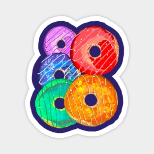 Rainbow Donuts 1 Magnet