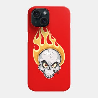 Flaming Skull Phone Case