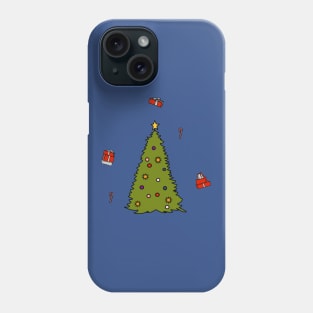 Christmas Tree with Decorations Phone Case