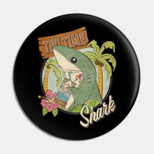 Tiki Time Shark Pin