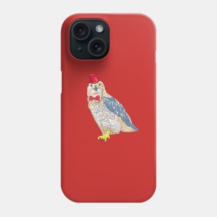 Hipster  bird Rough-legged Buzzard Phone Case