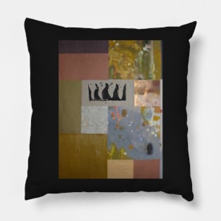 Patchwork abstract 3 Pillow