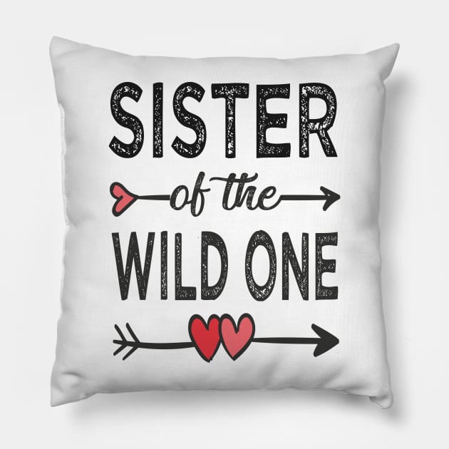 sister of the wild one sister Pillow by Bagshaw Gravity