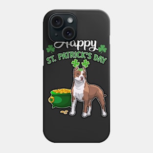 Happy St Patrick_s Day For Pitbull Lovers T shirt Phone Case