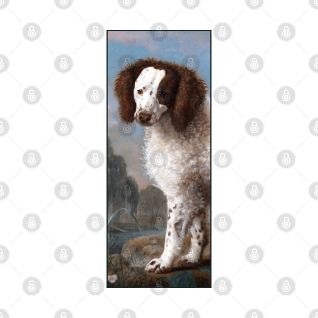 Water Spaniel on a hill by George Stubbs by academic-art