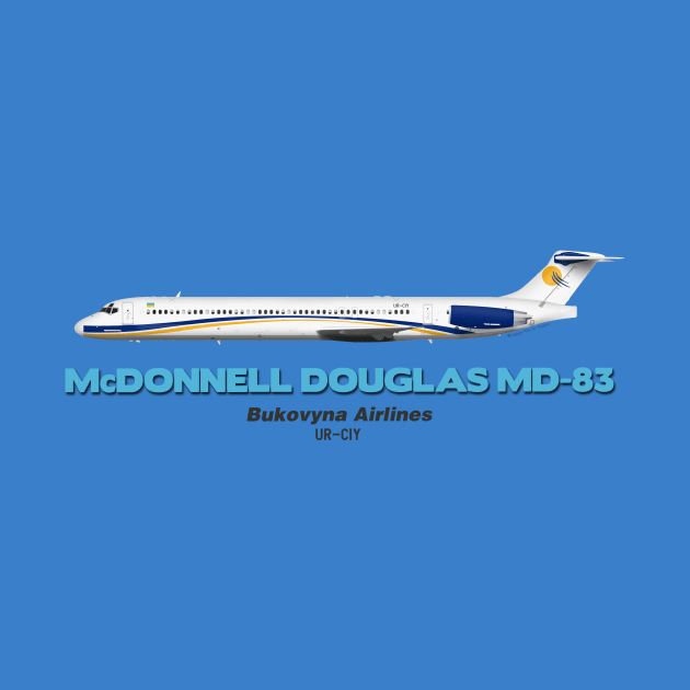 McDonnell Douglas MD-83 - Bukovyna Airlines by TheArtofFlying