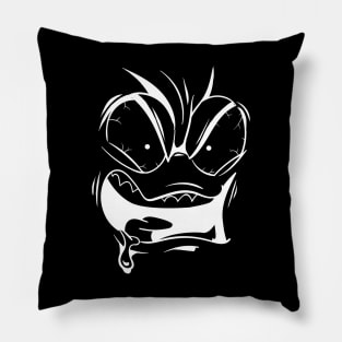 Crazy Angry Face Creative Design Pillow