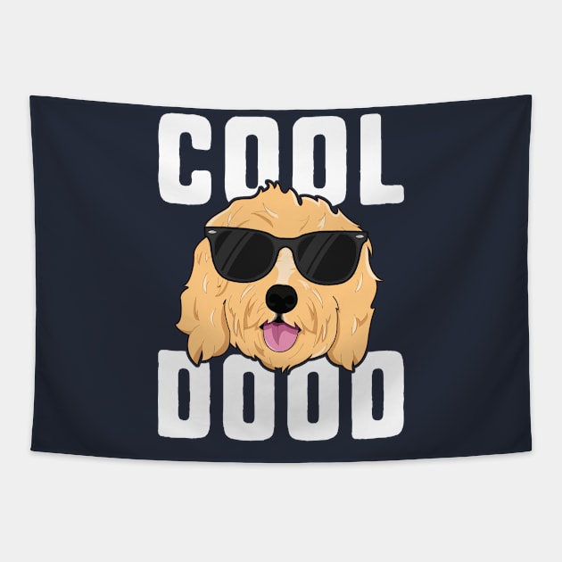 Cool Dood T-Shirt Kids Boys Girls Goldendoodle Dog Dude Gift Tapestry by 14thFloorApparel