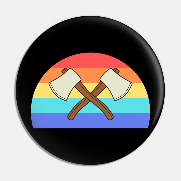 Double Axe Throwing Thrower Throw Target Tomahawk Pin by Onceer