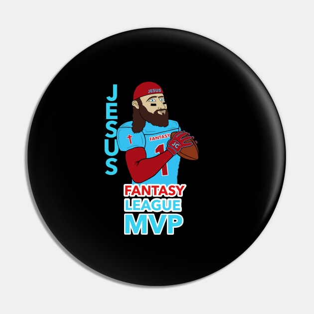 JESUS-FANTASY LEAGUE MVP Pin by DRAWGENIUS