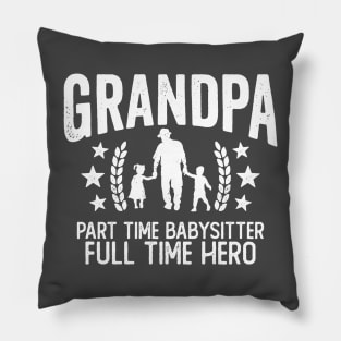 Grandpa Babysitter Hero Pillow