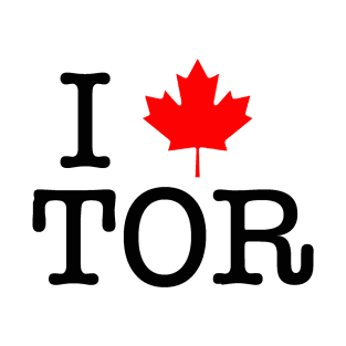 I Maple Leaf Toronto (Black Lettering) T-Shirt