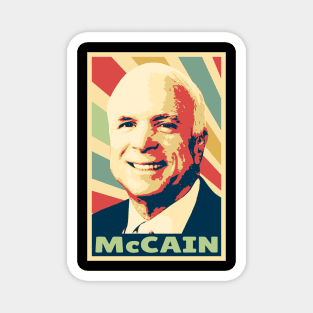 John McCain Vintage Colors Magnet