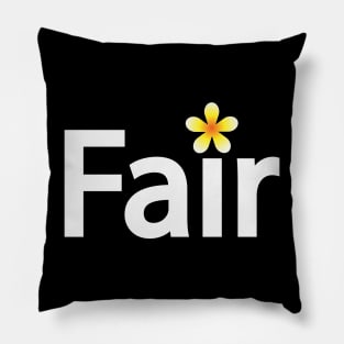 Fair typographic artsy Pillow