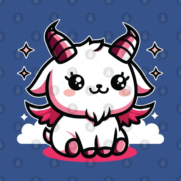 Cute Baphomet Satan Goat by JS Arts