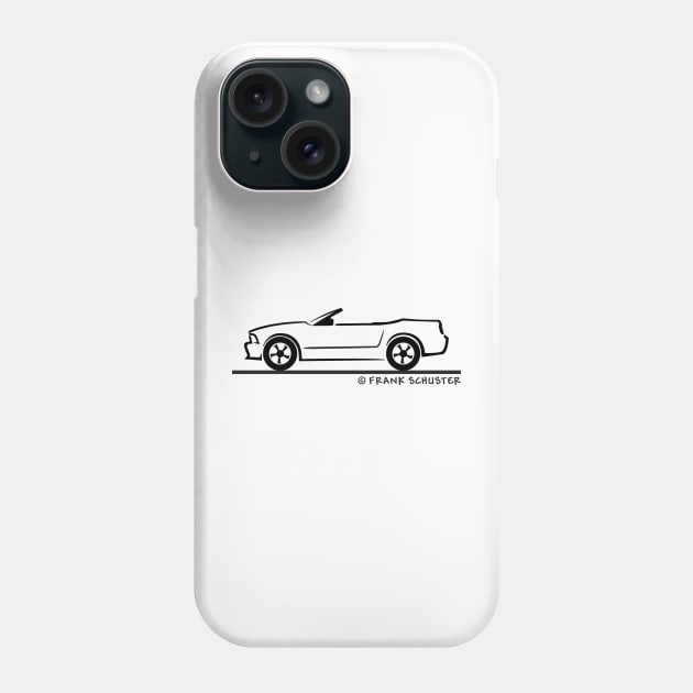 2004 - 14 Mustang Convertible Phone Case by PauHanaDesign