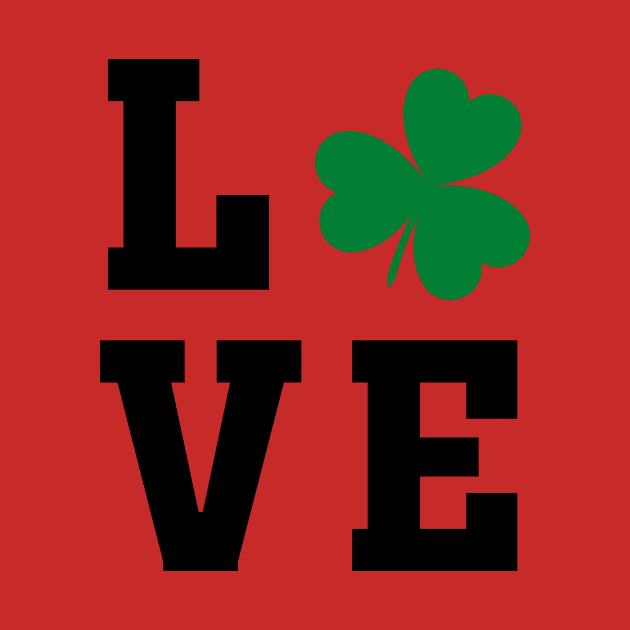 Love one Irish Shamrock - Tshirt by gastaocared