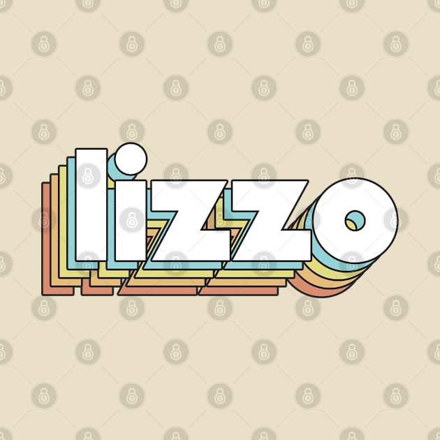 Lizzo - Retro Rainbow Typography Faded Style by Paxnotods