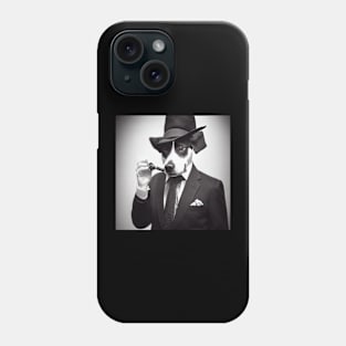 Dog in a suit - zanettaaranaart Funny Phone Case