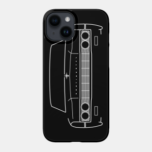 Classic Car Phone Case - 1967 vintage Lincoln Continental outline graphic (white) by soitwouldseem