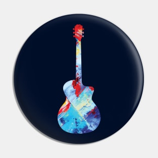 Acoustic Guitar Paint Texture Pin