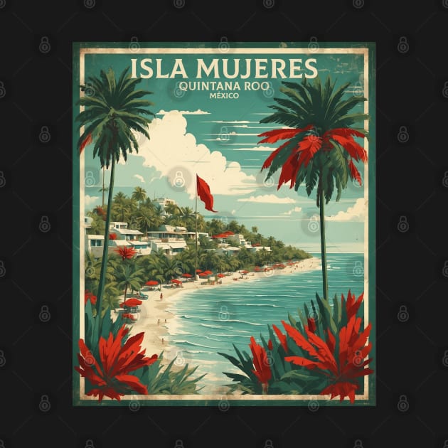 Isla Mujeres Quintana Roo Mexico Tourism Travel Vintage by TravelersGems