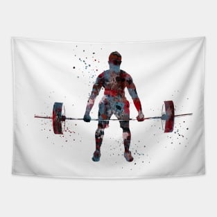 Male deadlift pick Tapestry