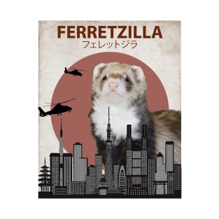 Ferretzilla - Funny Ferret Monster T-Shirt