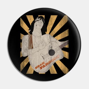 gram parsons /// retro vintage Pin