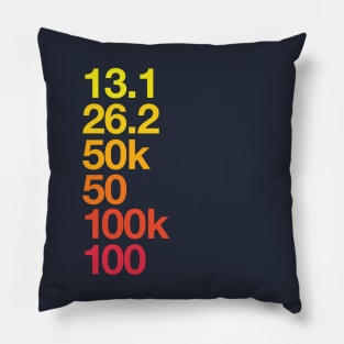 100 Miles Shirt - Ultramarathon Gift Pillow