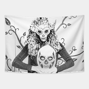 Halloween Skull Tapestry