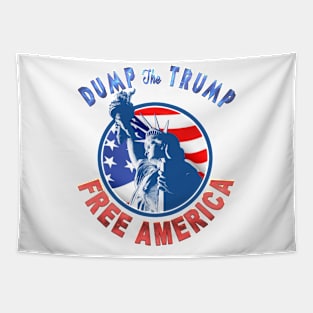 Dump the Trump Free America Tapestry