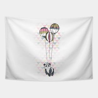 Cute Panda-monium Balloons! Tapestry