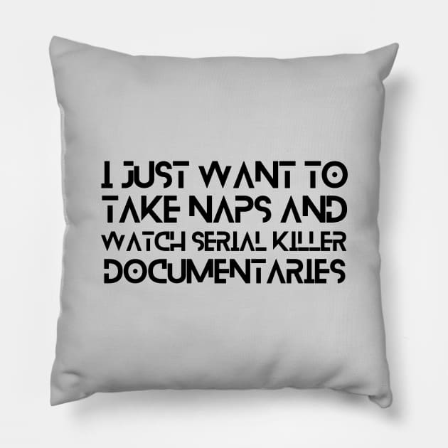 TRUE CRIME Pillow by ScritchDesigns