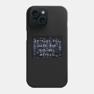 DNA PCR Gel Repeat - Genetics Molecular Biology Phone Case