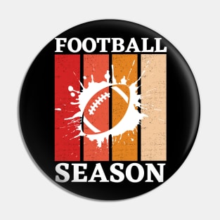 Vintage Football Season Football Mom Funny Thanksgiving Gift For Women Pin