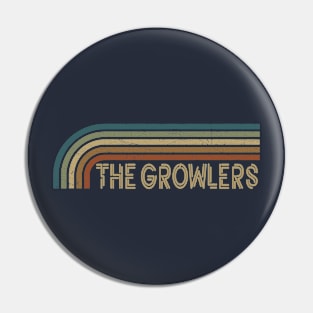 The Growlers Retro Stripes Pin