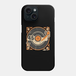 45 Record Adapter (Distressed) Phone Case