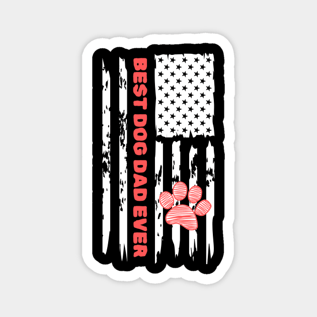 Best Dog Dad Ever Magnet by The WYLD Tribe