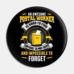 Awesome Postal Worker Pin